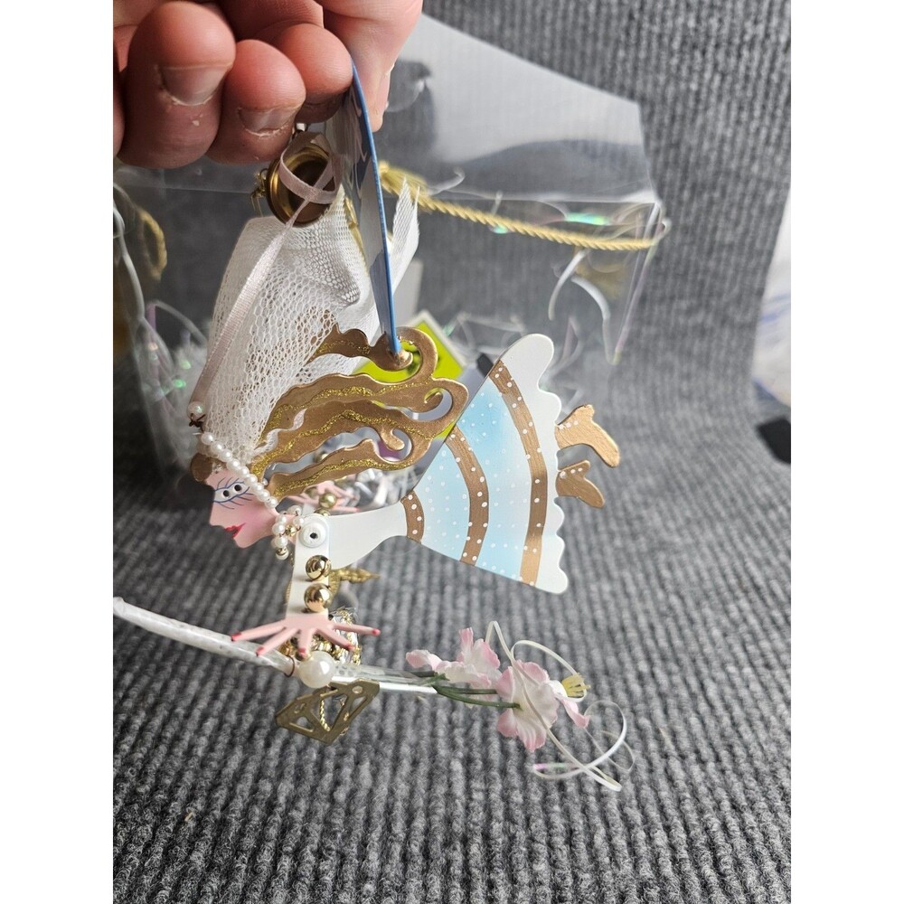 Large FANCIFUL FLIGHTS "Love's Aloft" Bride & Groom by KAREN ROSSI